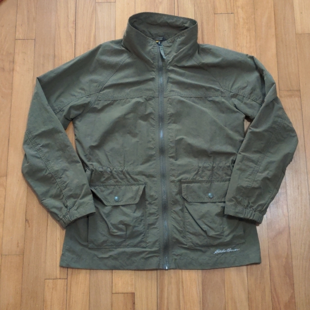 Eddie Bauer Atlas Light Jacket Petite Small Green